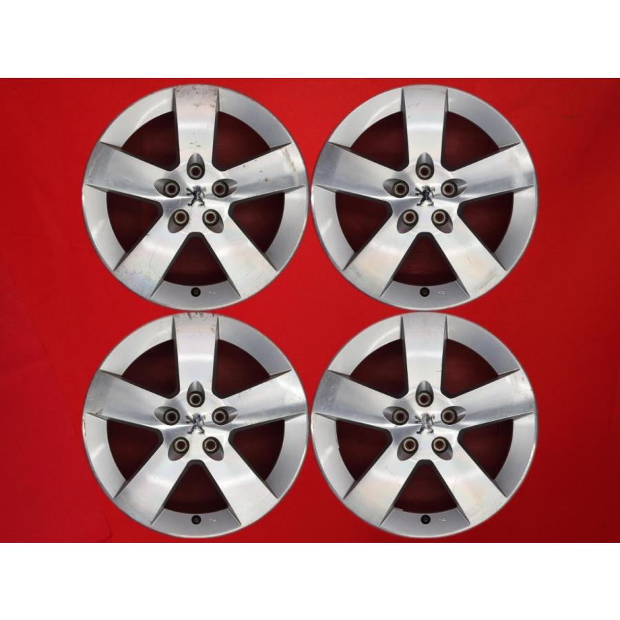 激安 4本セット】プジョー 407 純正 5スポーク アルミホイール 中古品