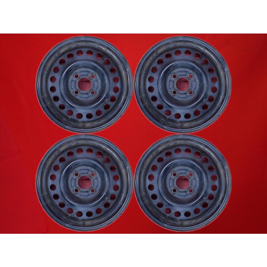 激安 中古 4本セット】 日産 キューブ Z12 純正 スチールホイール 鉄