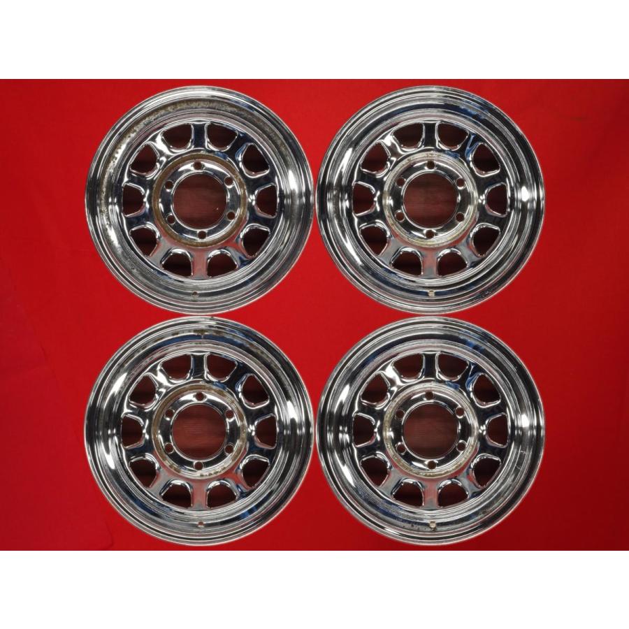 激安 4本セット】デイトナ スチール 鉄ホイール 鉄チン メッキ 中古品