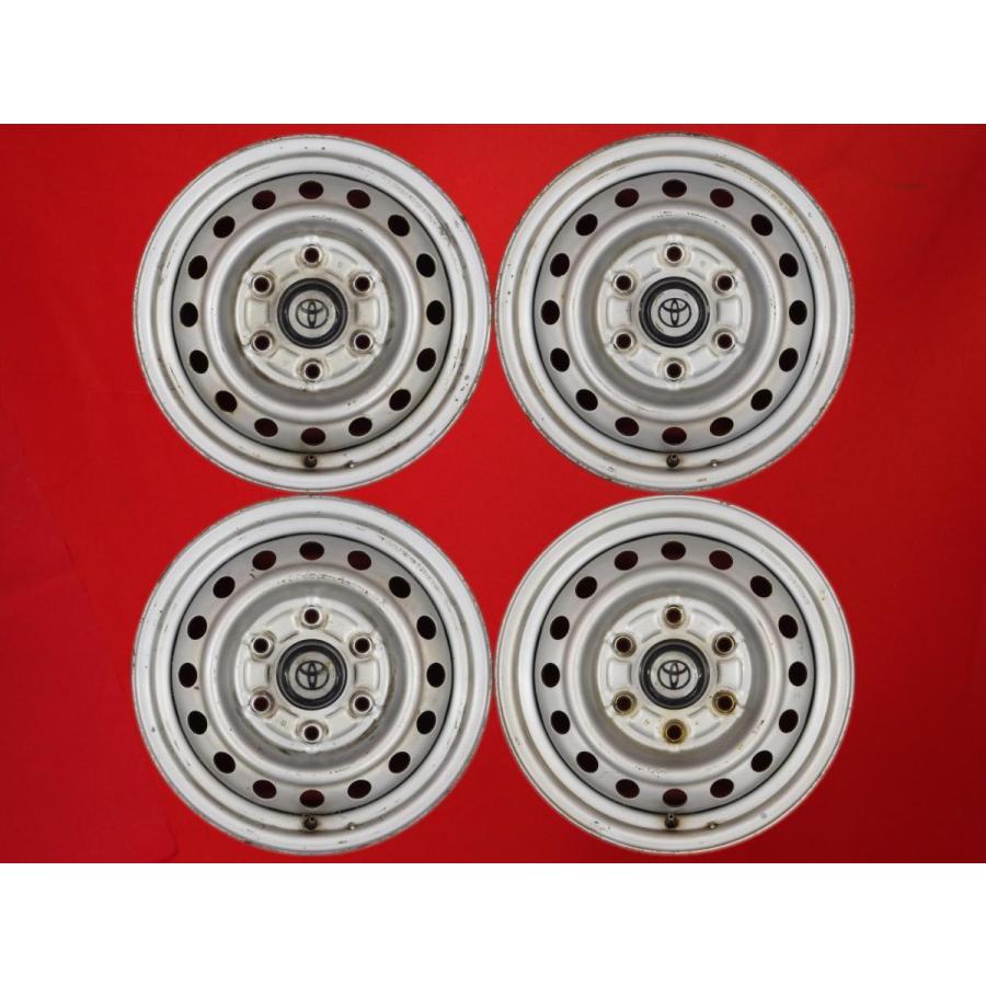 激安 4本セット】トヨタ ハイエース 100系/2WD 純正 スチール 鉄