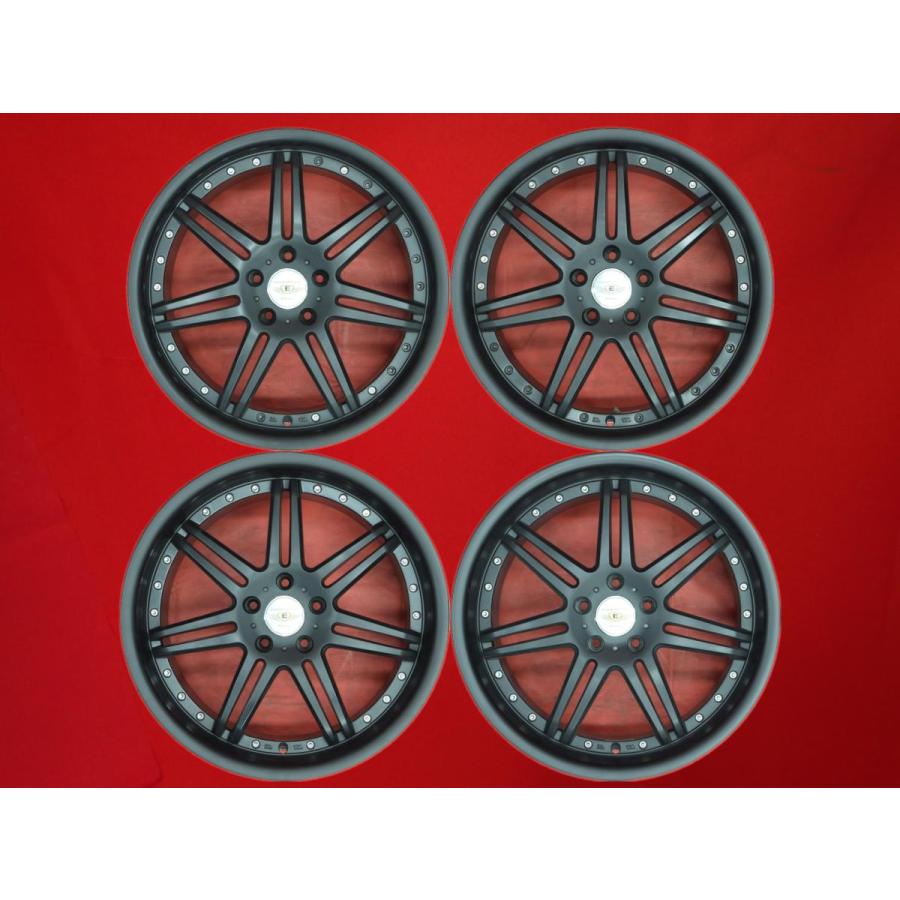 前後異サイズ 4本SET】7Wスポークタイプ 社外品 深リム アルミホイール