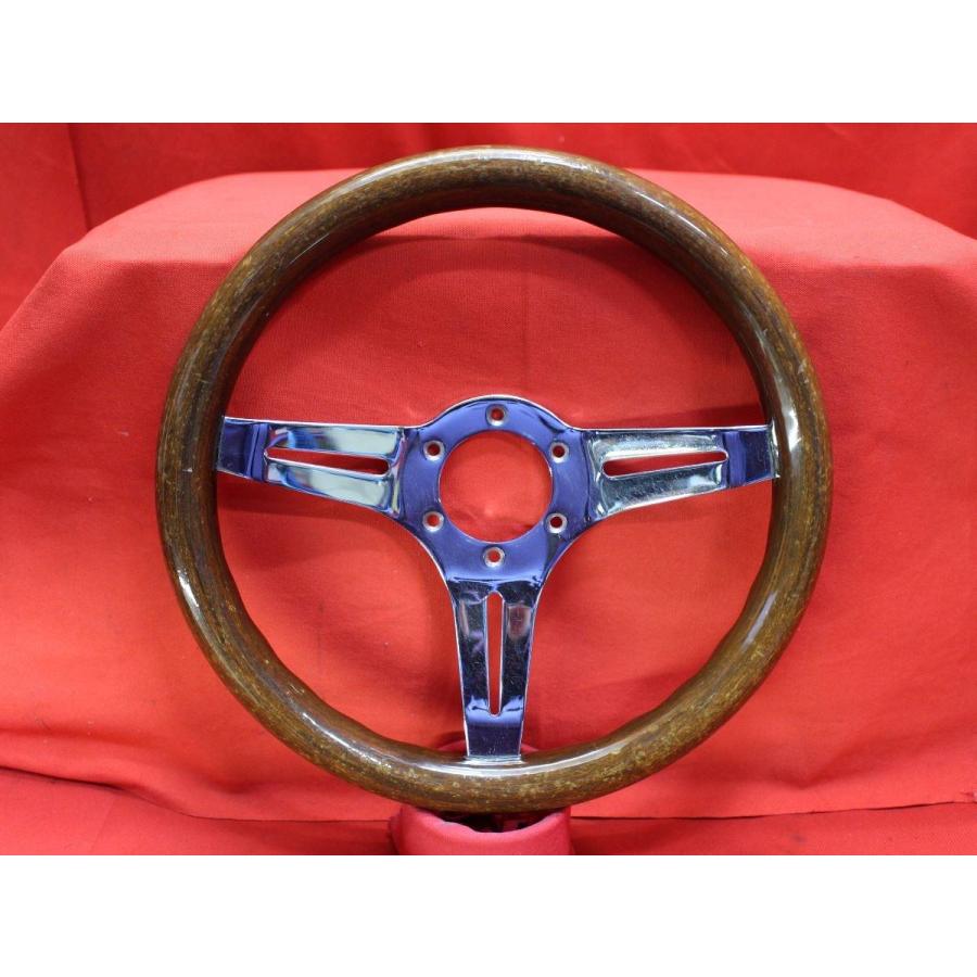 ☆DAIWA 小径ウッドステアリング 31.5Φ 当時物！街道レーサー ヤング