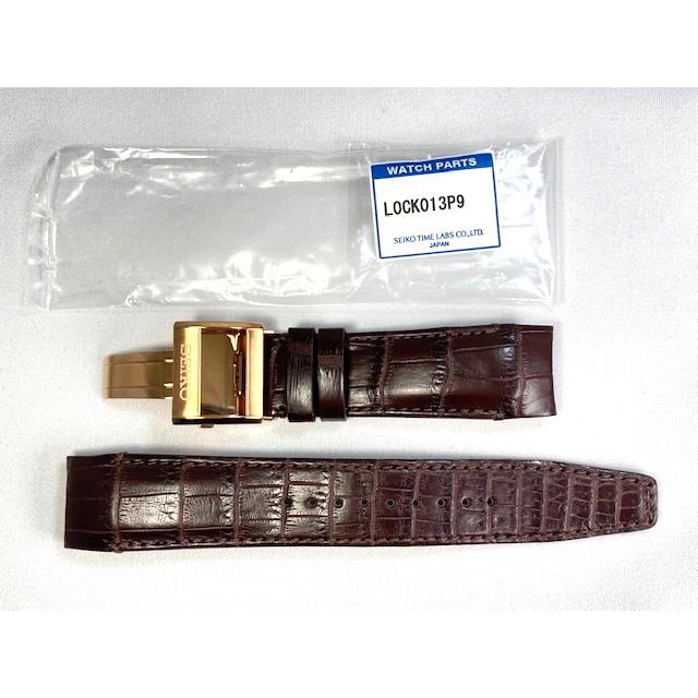 ASTRON L0CK013P9 SEIKO アストロン 22mm 純正革ベルト クロコダイル