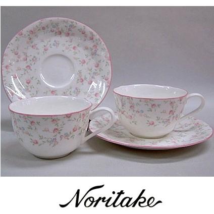 ノリタケ 【ノリタケ】≪キューティーローズ≫ ティー・コーヒー碗皿