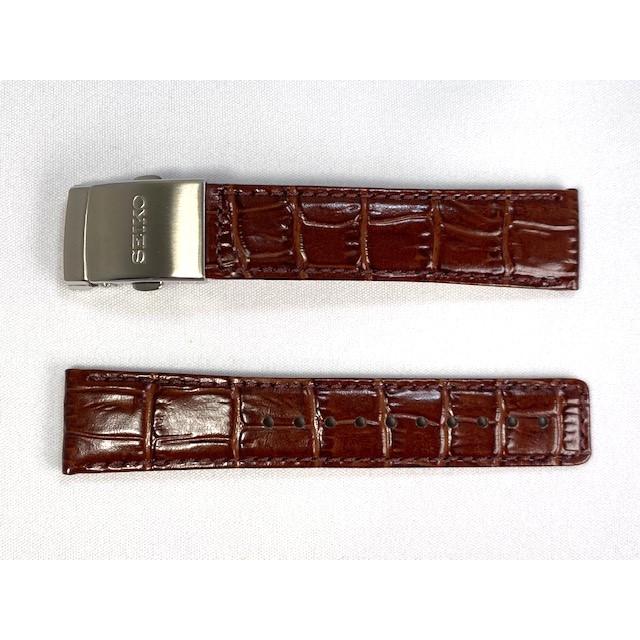 SEIKO（セイコー） DG43JB SEIKO 20mm 純正革ベルト 牛革 ワニ型押し