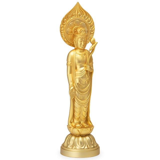 聖観音菩薩 合金製 22.8cm【牧田秀雲作】 : 仏壇・仏具販売-仏壇屋