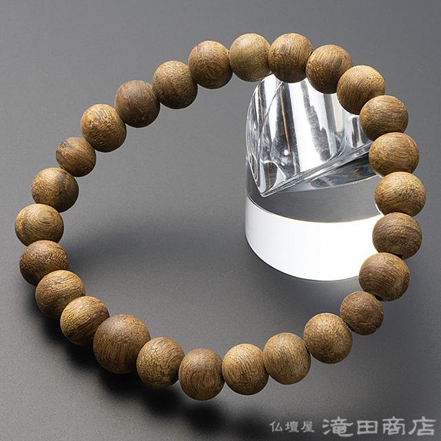 仏壇屋 滝田商店 腕輪念珠 数珠 ブレスレット 沈香(じんこう) 9mm玉(尺