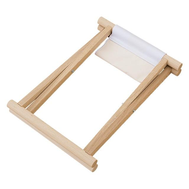 仏壇屋 滝田商店 胡床(こしょう) 丸足 白木白布（床几）（寺院用椅子