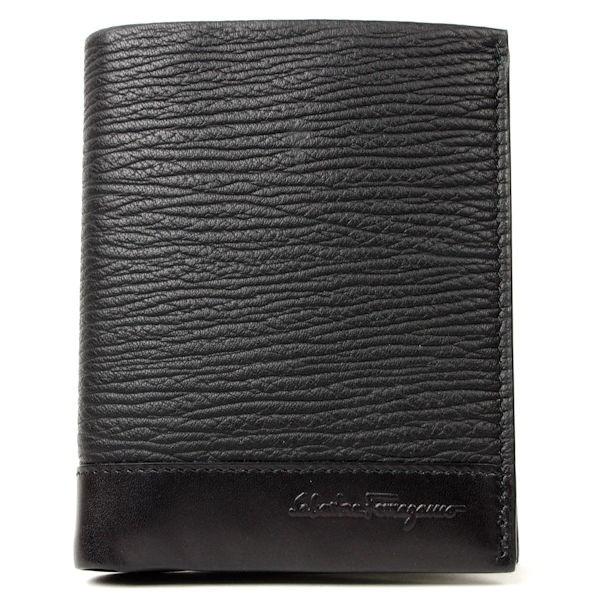 FERRAGAMO（フェラガモ） 二つ折り札入れ カーフ 黒 Salvatore
