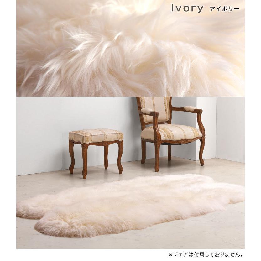 タンスのゲン ムートンラグ ラグ ラグマット 本物 ムートン 100×180