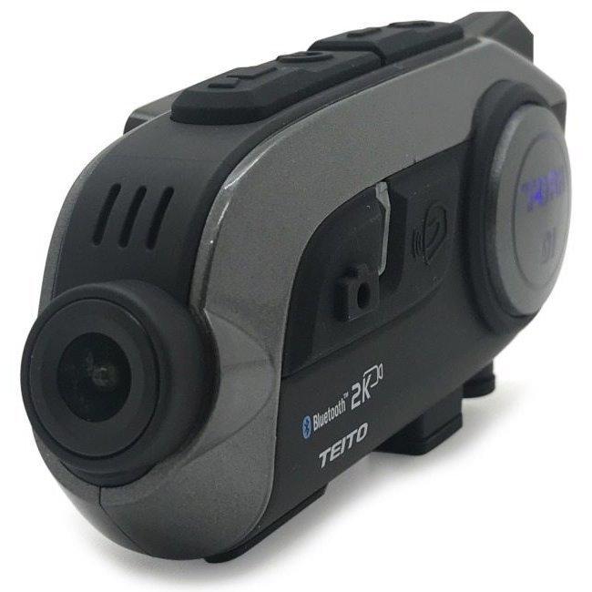 TEITO 日本語音声化 バイク用 2K高画質カメラ付きインカム T-DRH-01(旧