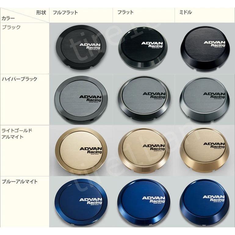 ADVAN 4個 (1台分） ヨコハマ アドバンレーシング センターキャップ
