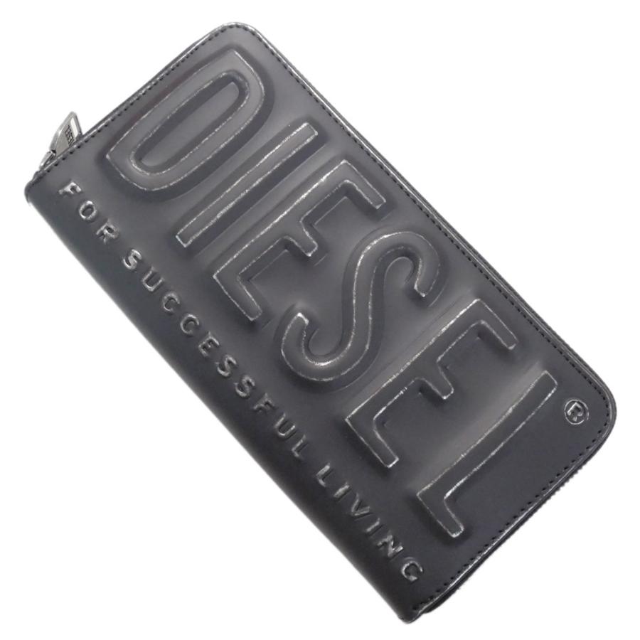DIESEL（ディーゼル） メンズラウンドファスナー長財布（小銭入れ付き