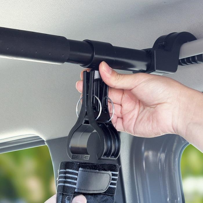 VISOA U-A17 マルチバー用クリップ 車内用バーに取り付け 小物等を挟ん