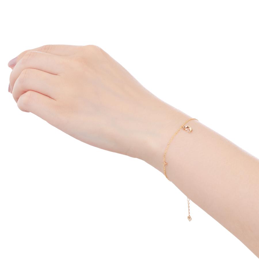 ジュエリーツツミ K10イエローゴールドダイヤモンドブレスレット