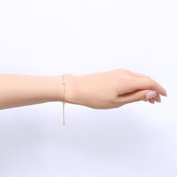 ジュエリーツツミ K10ピンクゴールドダイヤモンドブレスレット