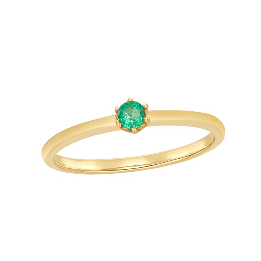 ジュエリーツツミ K10イエローゴールドエメラルドリング : ジュエリー