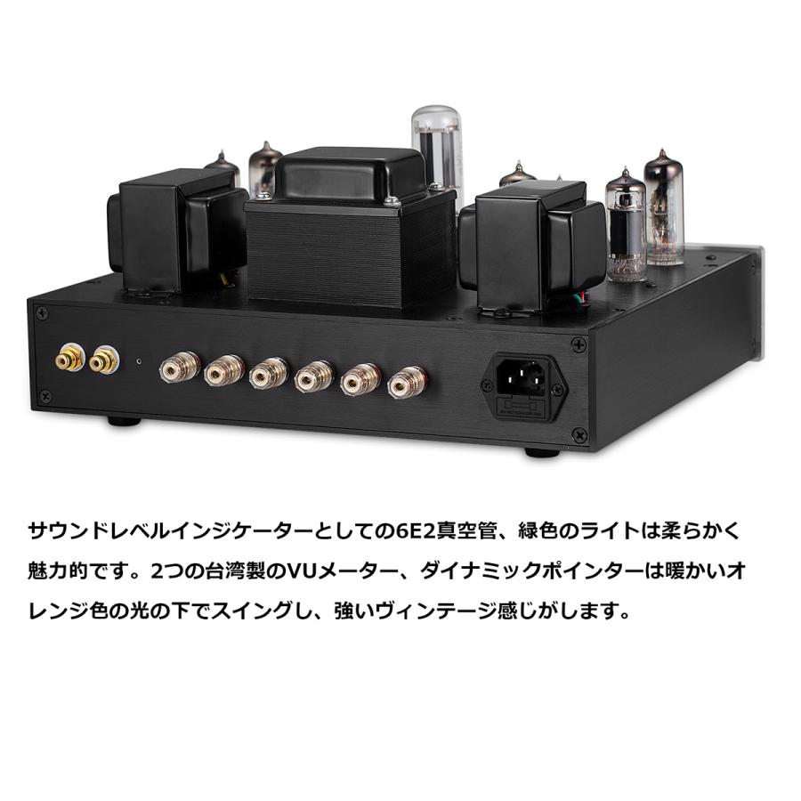 HiFi 6P1 真空管アンプ 6E2レベルメーター付き シングルエンド クラスA