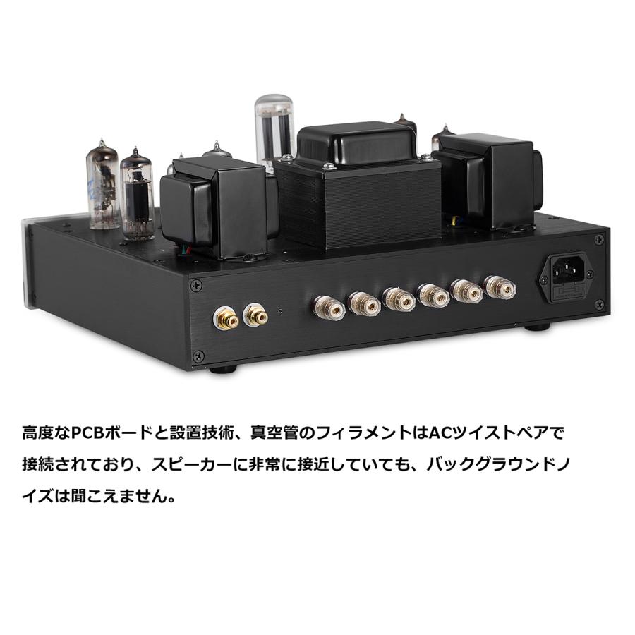 HiFi 6P1 真空管アンプ 6E2レベルメーター付き シングルエンド クラスA