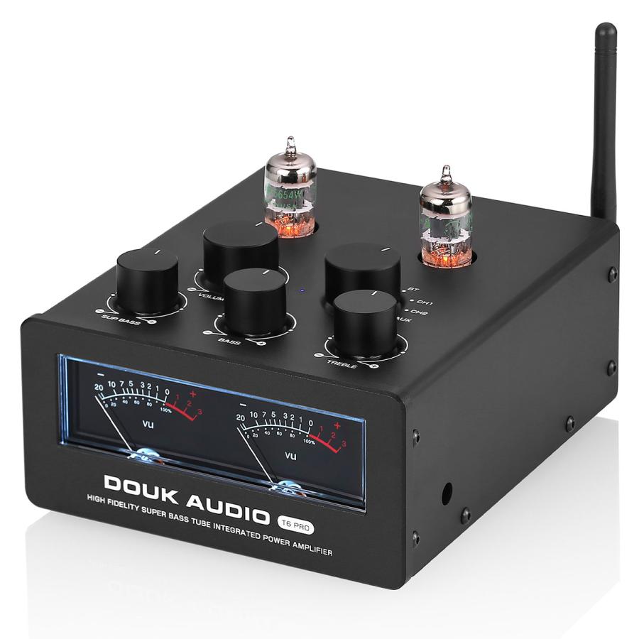 Douk Audio T6PRO】 HIFI ミニ Bluetooth パワーアンプ 300W x2 真空管