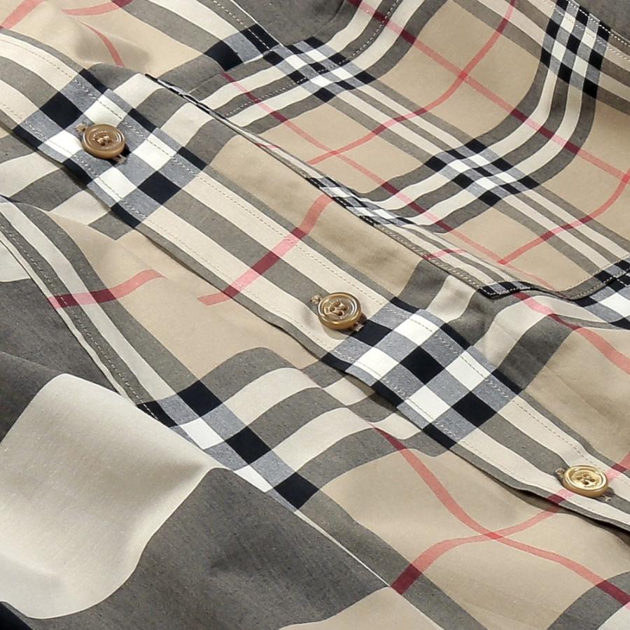 BURBERRY（バーバリー） シャツ メンズ チェックシャツ パッチワーク