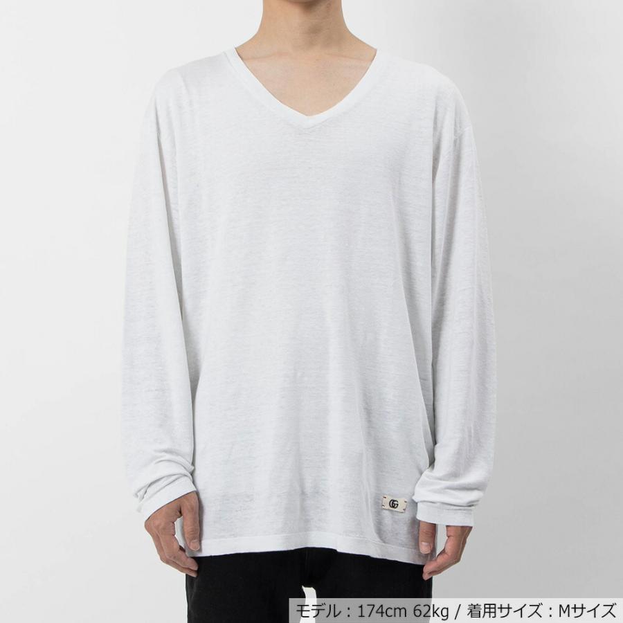 GUCCI（グッチ） 長袖Tシャツ メンズ トップス ダブルG リネン 長袖