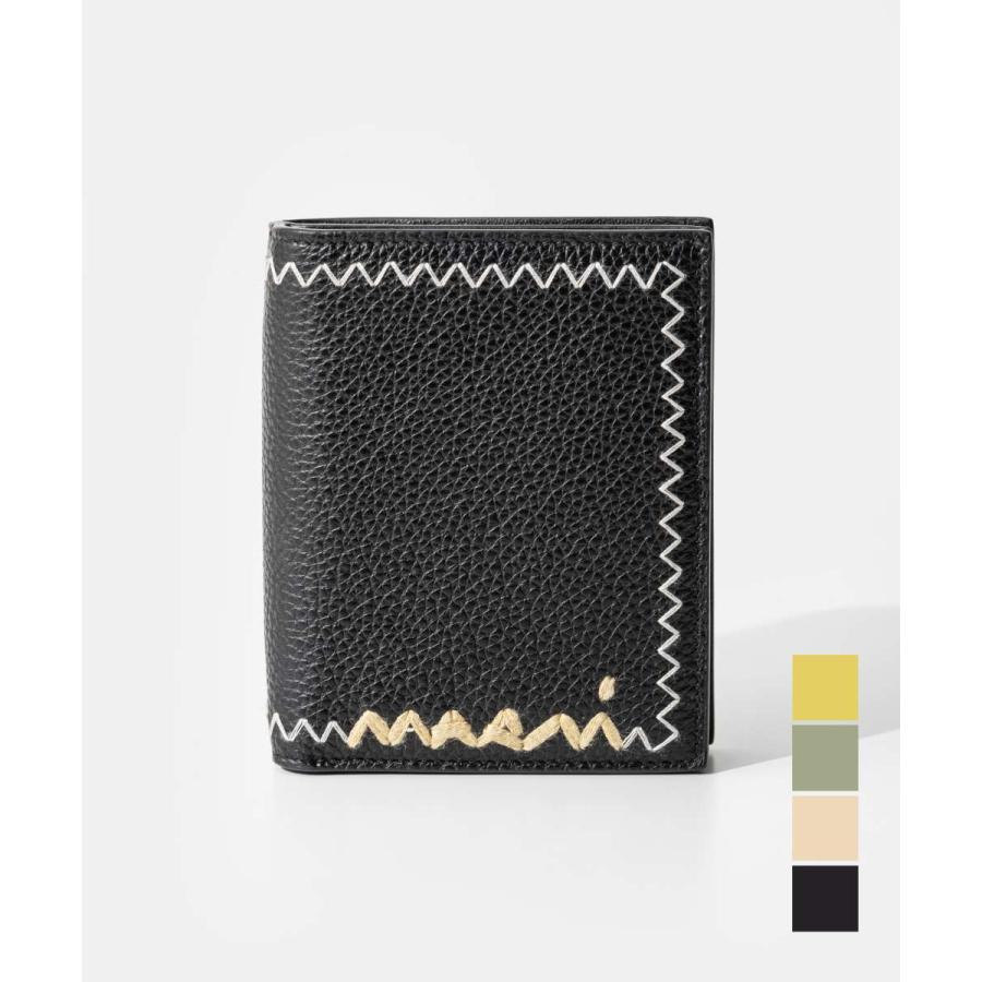 MARNI（マルニ） MARNI COMPACT WALLET WITH ZIPPER SYMBOL LOGO