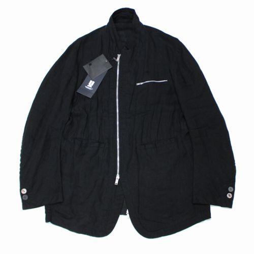 UNDERCOVER アンダーカバー 25SS リネンフロントZIPJKT 3 ブラック