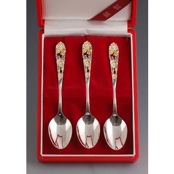 銀食器カトラリー「桜」スプーン3本セット・銀製品・ : 銀食器・銀製器