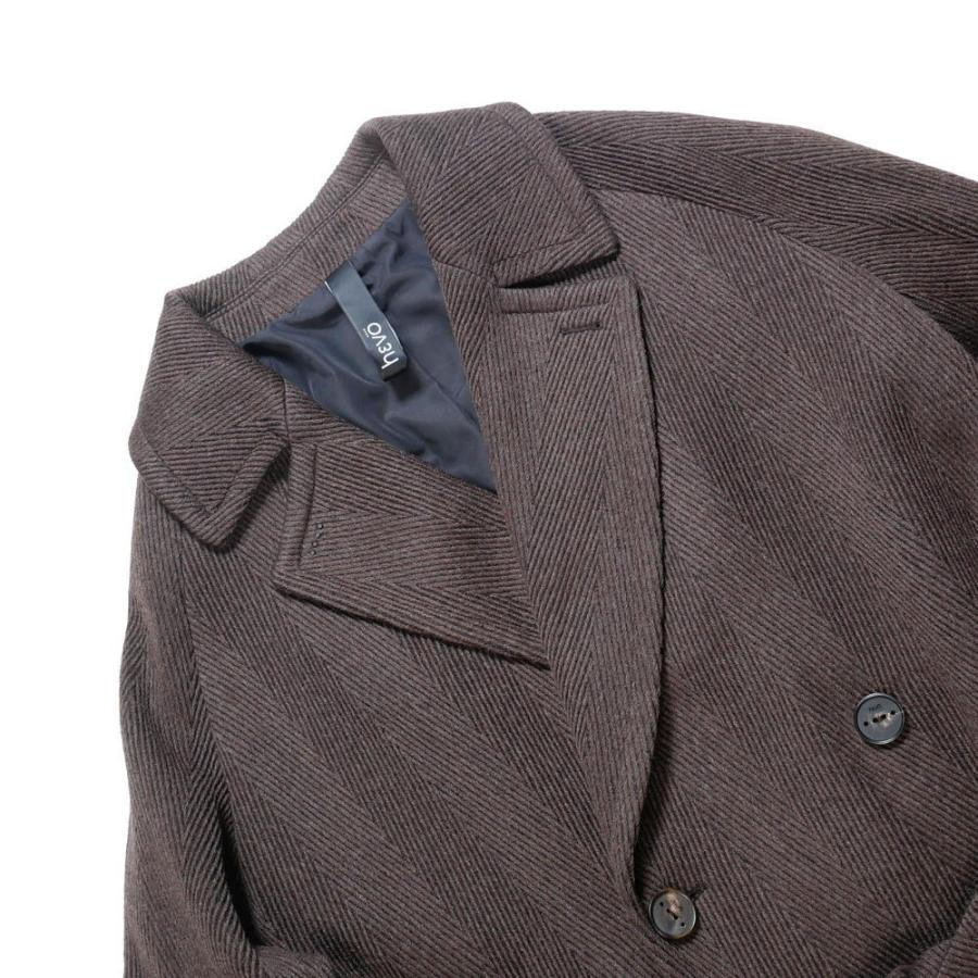 HEVO（イーヴォ） メンズ ダブルコート BRINDISI ブリンディシモ