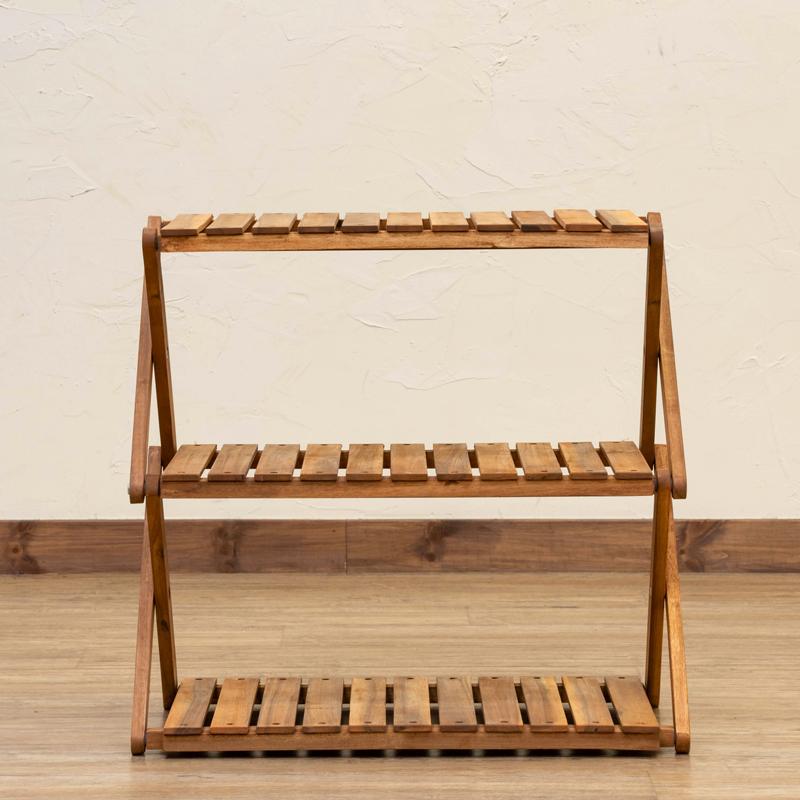 サカベ 木製棚 3段 ラック 木製 棚 収納 おしゃれ 折りたたみ 持ち運び