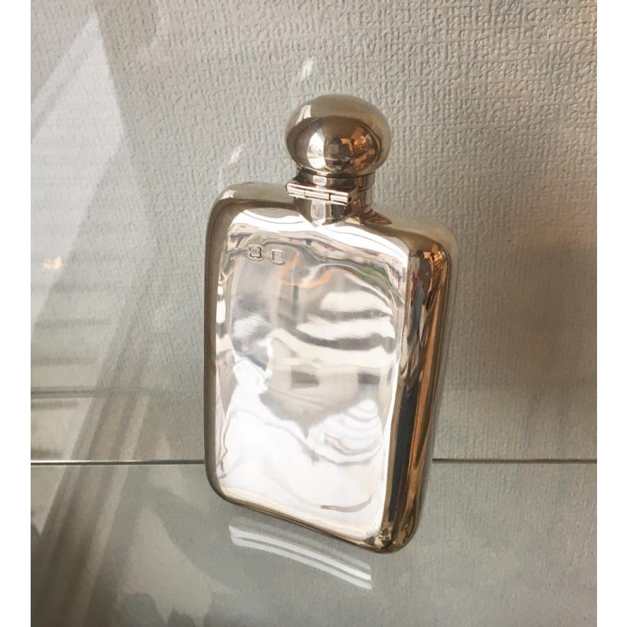 アンティーク シルバー フラスク ヴィンテージ スターリング 銀 ボトル