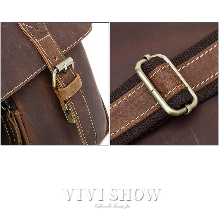 厚手本革 ショルダーバッグ メンズ 本革 メッセンジャーバッグ A4鞄