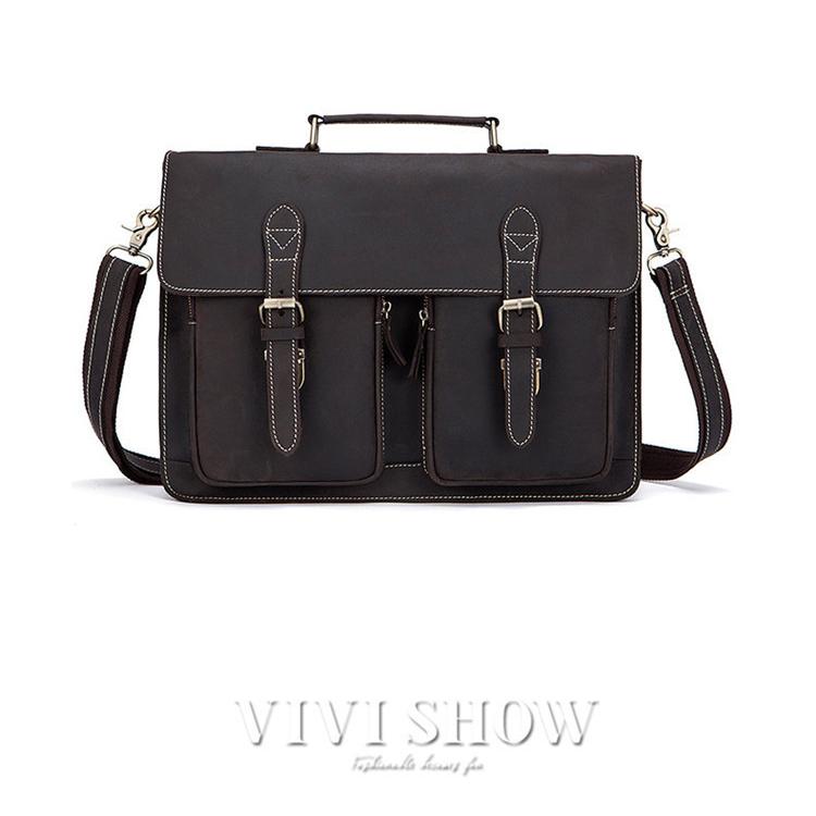 厚手本革 ショルダーバッグ メンズ 本革 メッセンジャーバッグ A4鞄