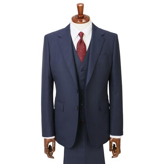 AOYAMA オールシーズン用 ネイビー系 スタイリッシュスーツ