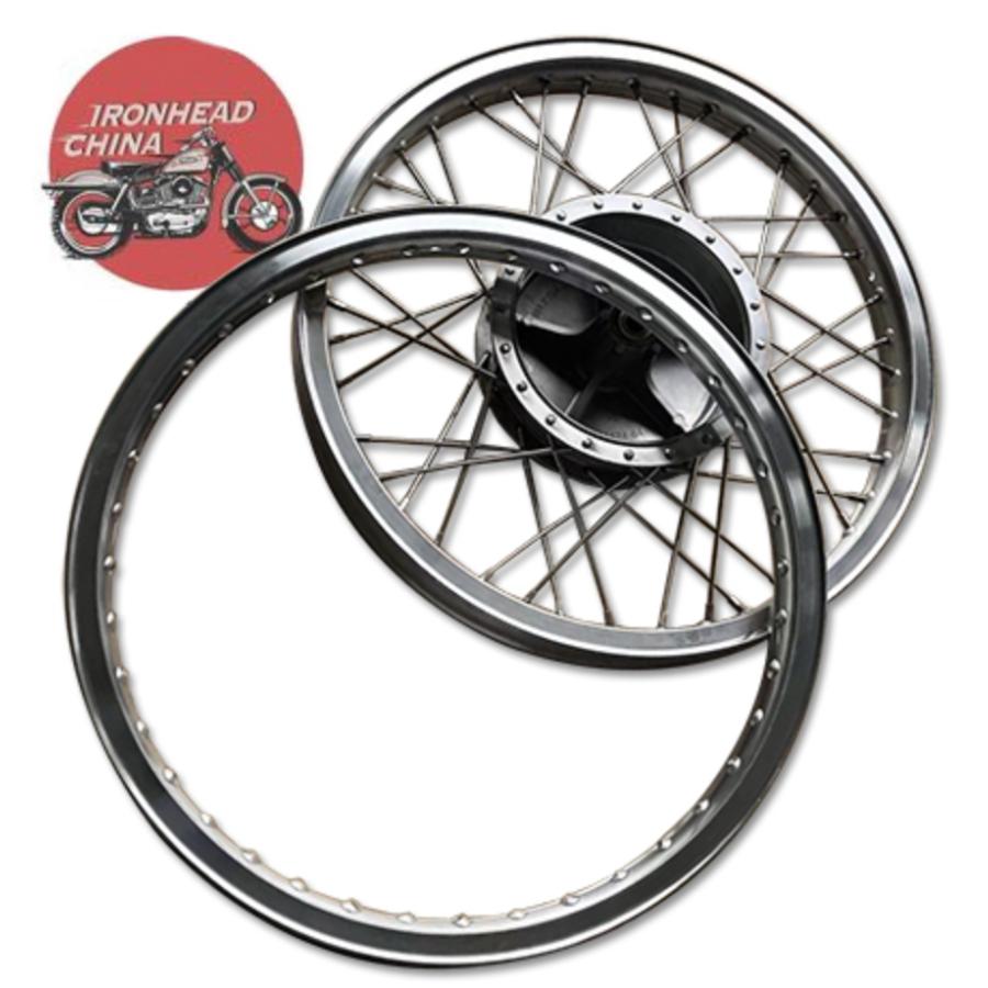 1.85x 21インチ 40穴 IRONHEAD CHINA ハンバーガー ドラム ブレーキ