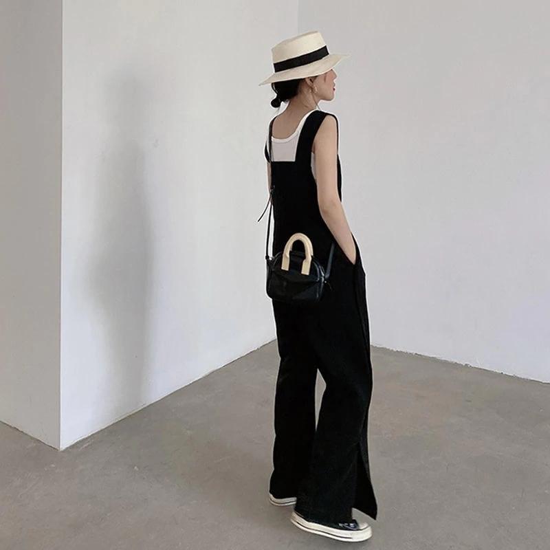 大人カジュアルノースリーブサロペット ロンパース オールインワン