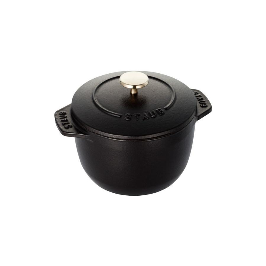 Staub（ストウブ） ラ・ココット de GOHAN Sサイズ ブラック 生涯保証