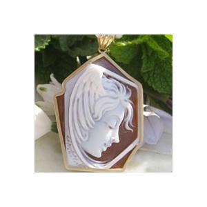 CAMEO（カメオ） Ciro Vitiello作 シェルカメオ K18ペンダント トップ