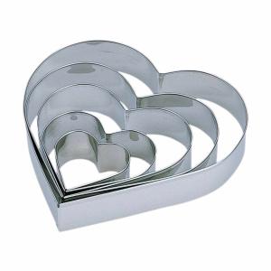 貝印 クッキー型 ハート ステンレス製 抜き型 5個セット （ クッキー