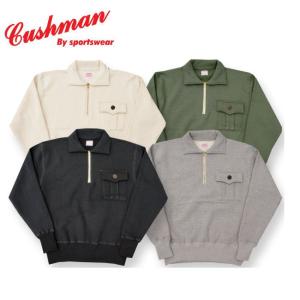 CUSHMAN（クッシュマン） ハーフジップ タートル スウェット メンズ