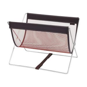 SAKI(サキ) セルフワゴン・メッシュ×レザー調PVC ホワイト R-358