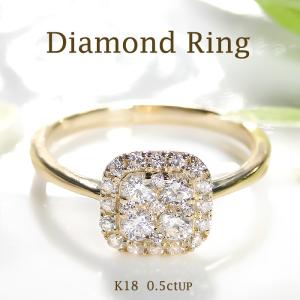 K18 YG PG WG 1.00ct ダイヤモンド ハーフ エタニティ リング ゴールド