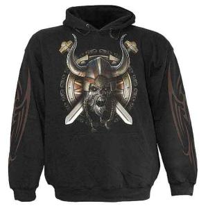 おしゃれフード付きパーカー デスクロー 死神 ドクロ 骸骨 黒 ブラック