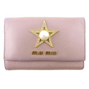 miumiu ミュウミュウ マテラッセ 二つ折り財布 コンパクトウォレット