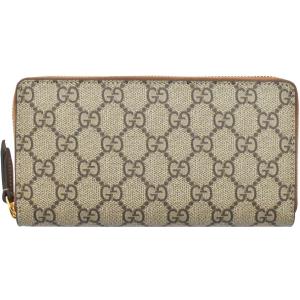 GG (新品）グッチ GUCCI ラウンドファスナー長財布 GGスプリーム