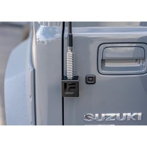 ハイラックス フラッグポール アンテナ ブラックポール 旗 スプリング