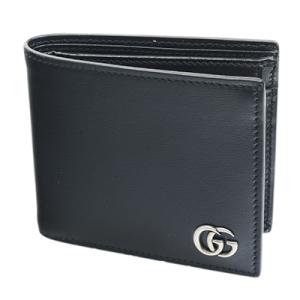 GUCCI（グッチ） 二つ折り財布 メンズ グッチシマ ブラック 473922