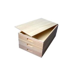 総桐 ふた付き もち箱 3段 33×60cm 餅 木箱 ナガノ産業 代引不可