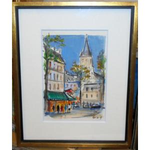 絵画 油絵 小澤勇寿郎 作 パリの女 6号サイズ インテリア 定価120000円